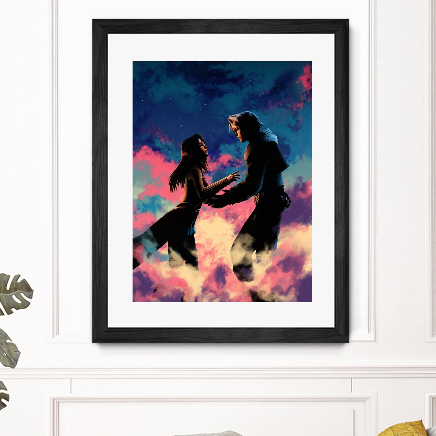 Squall and Rinoa couple FFVIII by MCAshe 24 on GIANT ART - blue digital painting