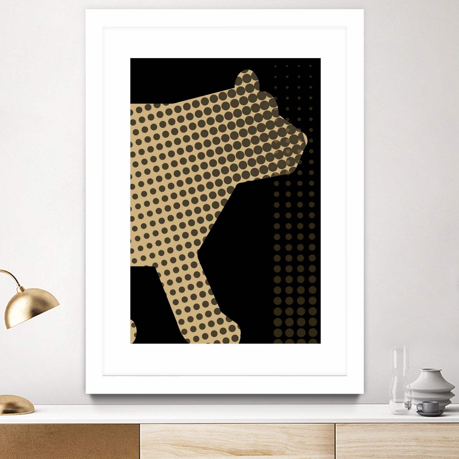 golden bear by Magdolna Novak on GIANT ART - brown digital drawing