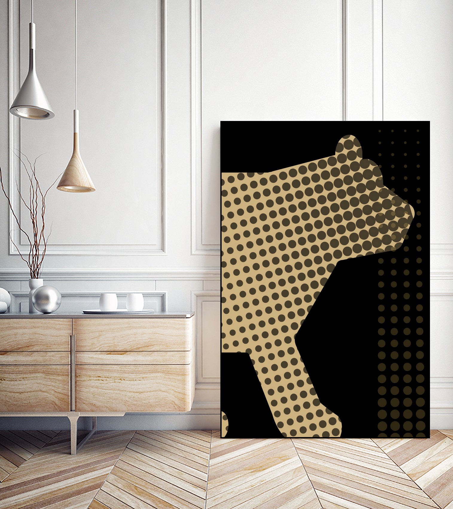 golden bear by Magdolna Novak on GIANT ART - brown digital drawing