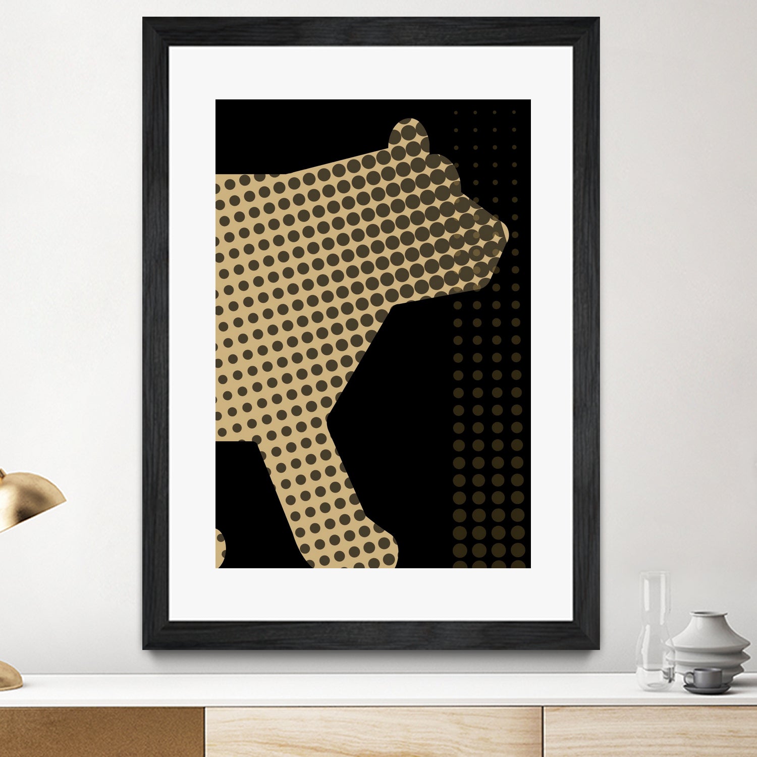 golden bear by Magdolna Novak on GIANT ART - brown digital drawing