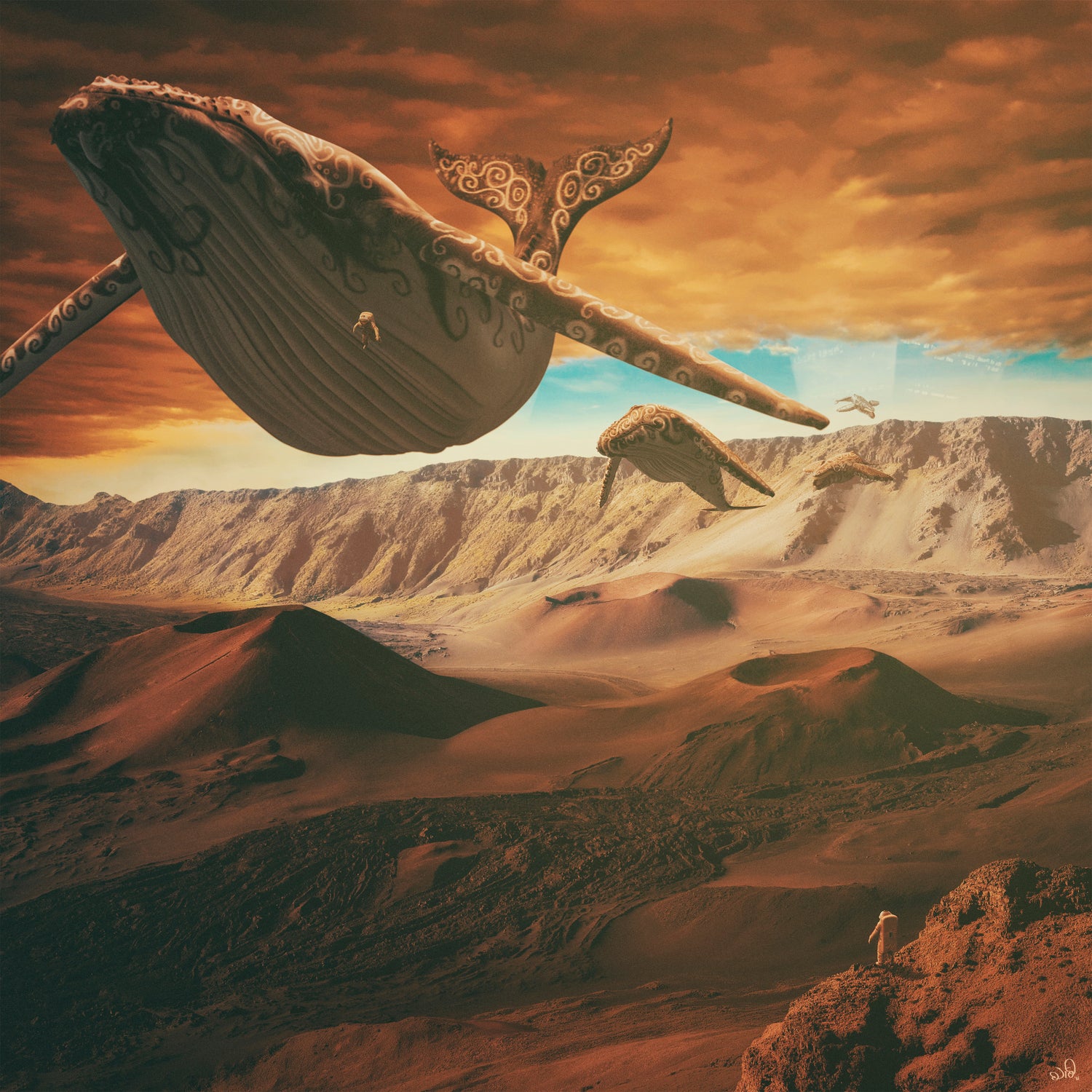 From Mars to Sirius by Siddhartha Saravia on GIANT ART - orange photo illustration