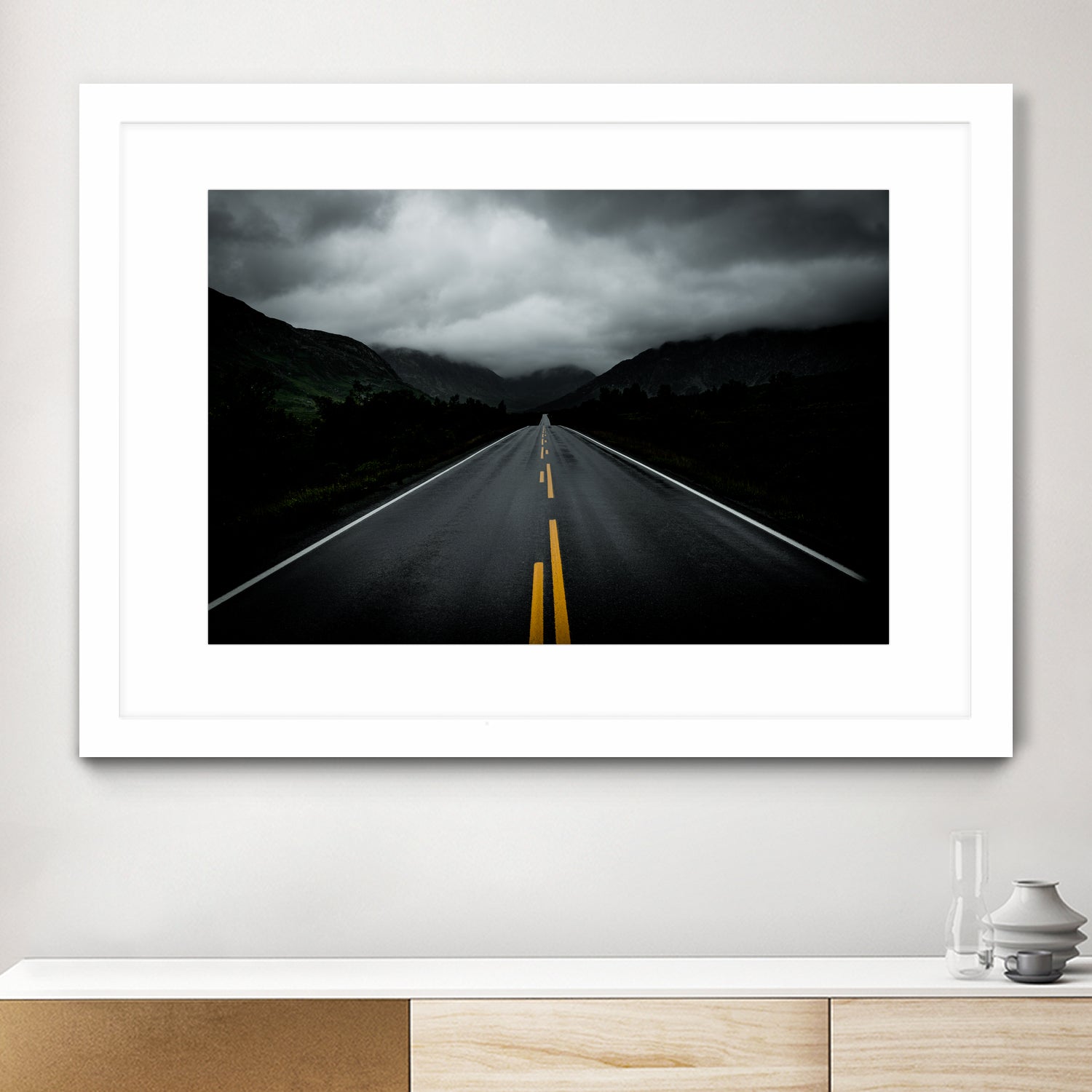 Open Road Landscape by Nicklas Gustafsson on GIANT ART - black photo manipulation