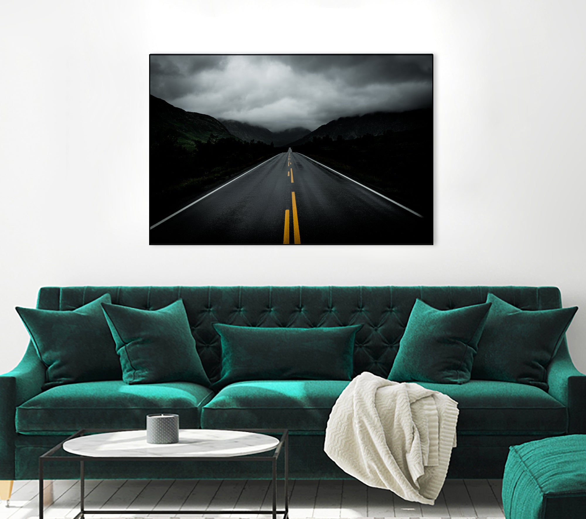 Open Road Landscape by Nicklas Gustafsson on GIANT ART - black photo manipulation