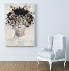 BEAUTY AND BUTTERFLIES by Menelaos Trompoukis on GIANT ART - brown digital painting