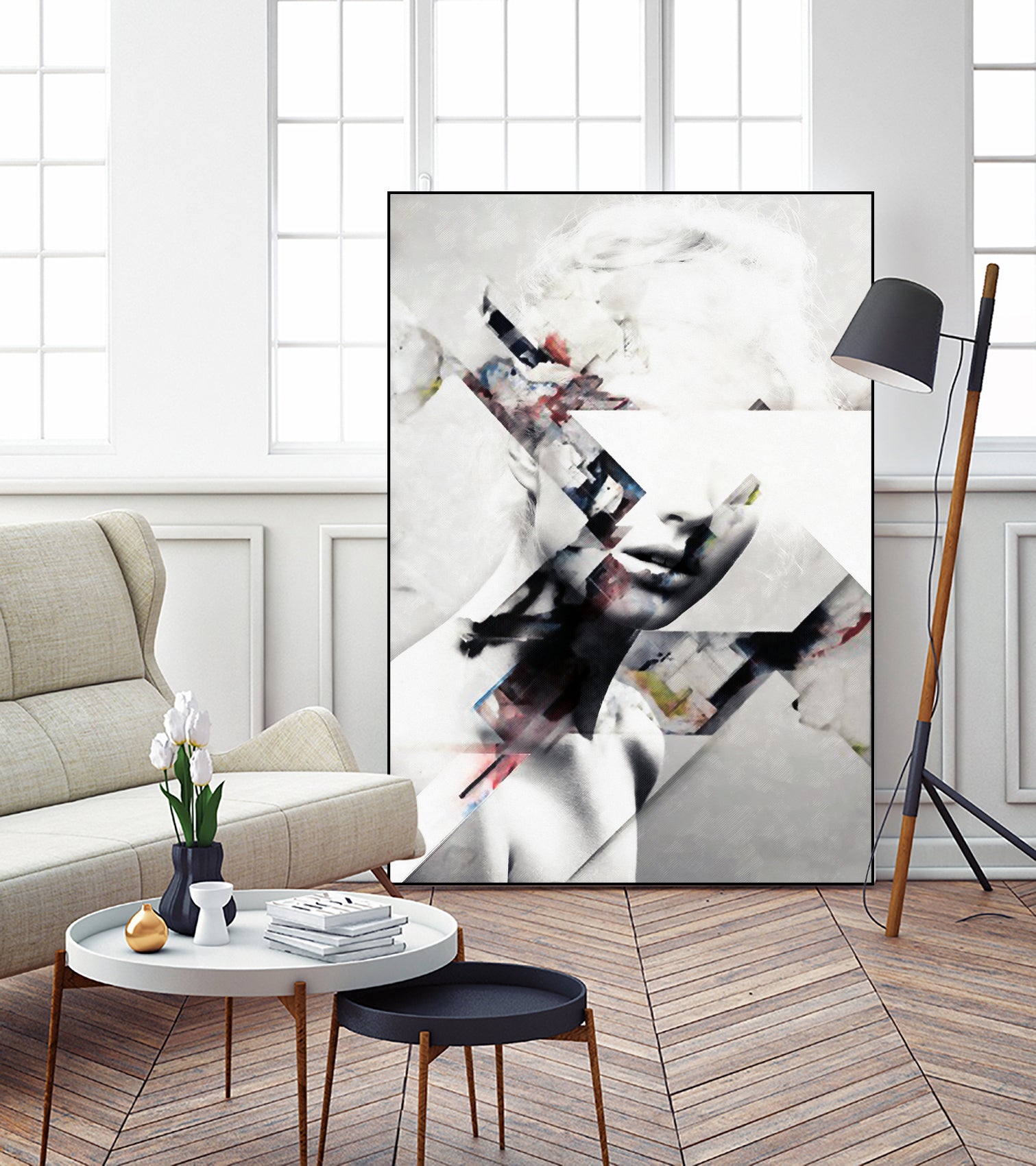 Abstract sections of beauty by Menelaos Trompoukis on GIANT ART - gray digital painting