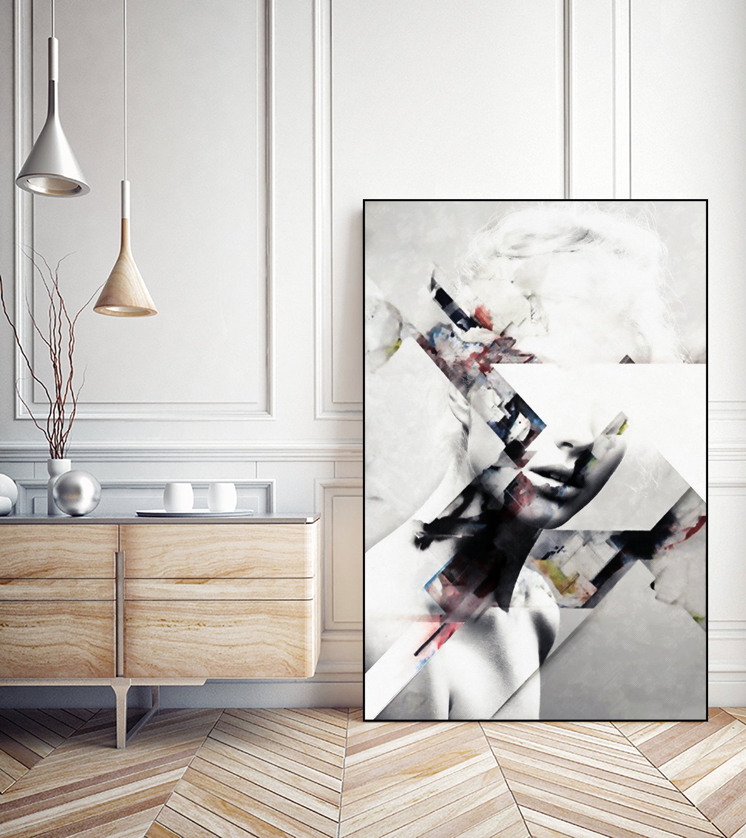 Abstract sections of beauty by Menelaos Trompoukis on GIANT ART - gray digital painting