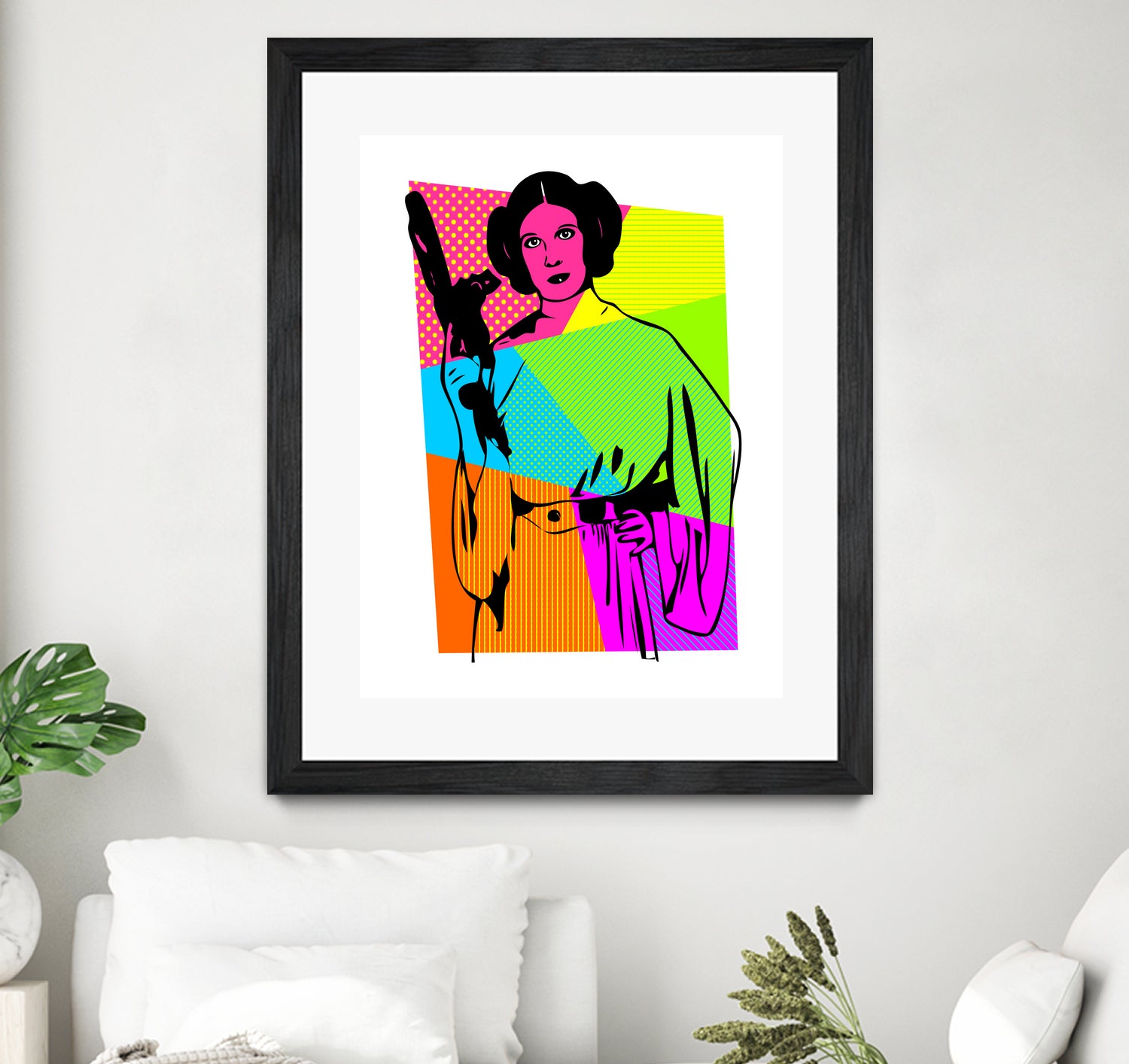 Princess Leia | Star Wars | Pop Art by William Cuccio on GIANT ART - pink digital painting