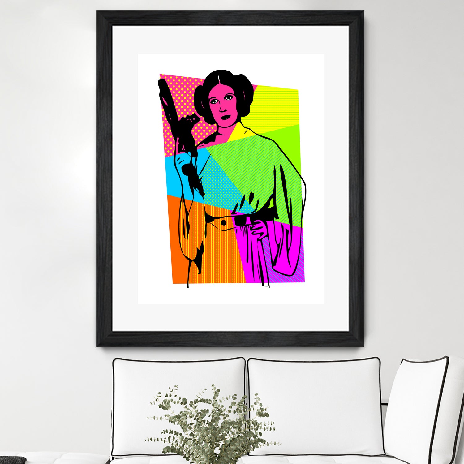 Princess Leia | Star Wars | Pop Art by William Cuccio on GIANT ART - pink digital painting