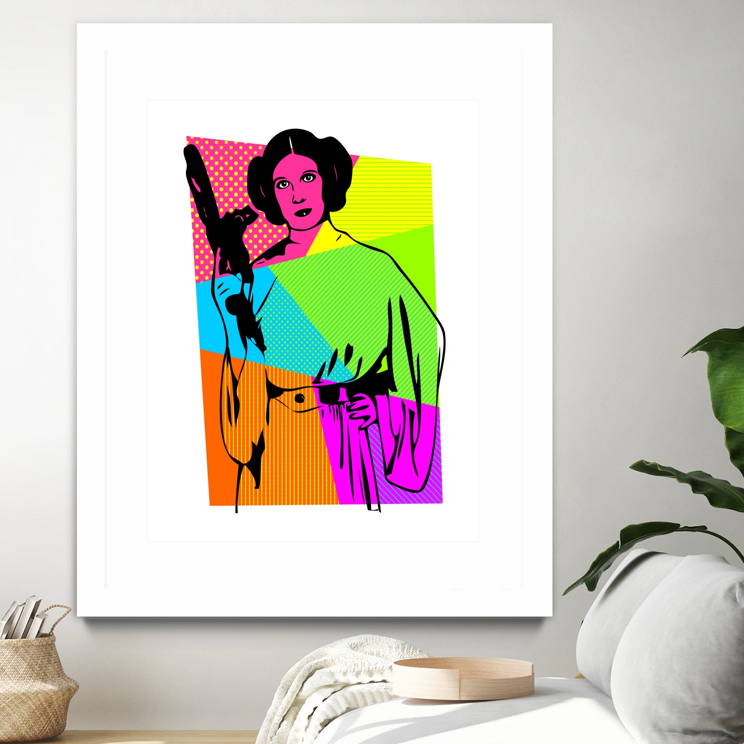 Princess Leia | Star Wars | Pop Art by William Cuccio on GIANT ART - pink digital painting