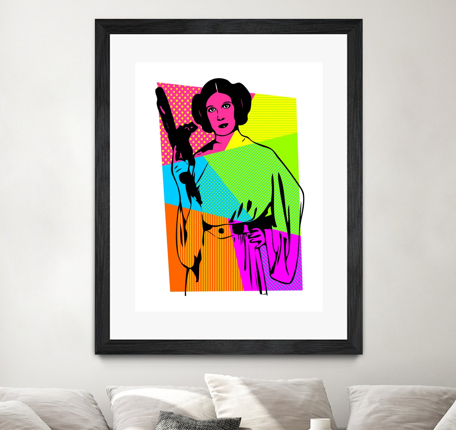 Princess Leia | Star Wars | Pop Art by William Cuccio on GIANT ART - pink digital painting