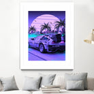 80s Delorean Cars by Muhammad Daffa Umar on GIANT ART - fuchsia photo manipulation