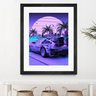 80s Delorean Cars by Muhammad Daffa Umar on GIANT ART - fuchsia photo manipulation