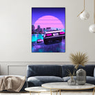 Initial D retrowave by Muhammad Daffa Umar on GIANT ART - fuchsia photo manipulation