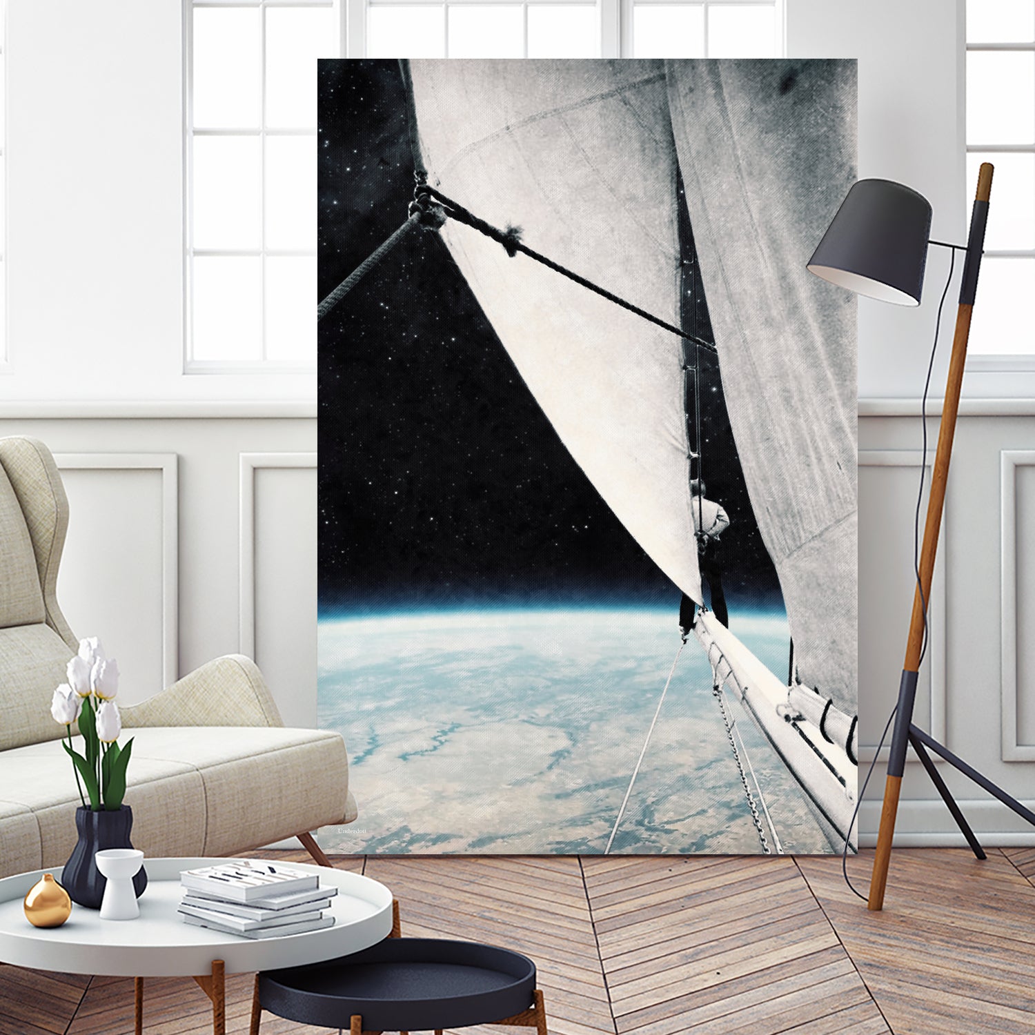 Sailing in space ... by Menelaos Trompoukis on GIANT ART - black digital painting