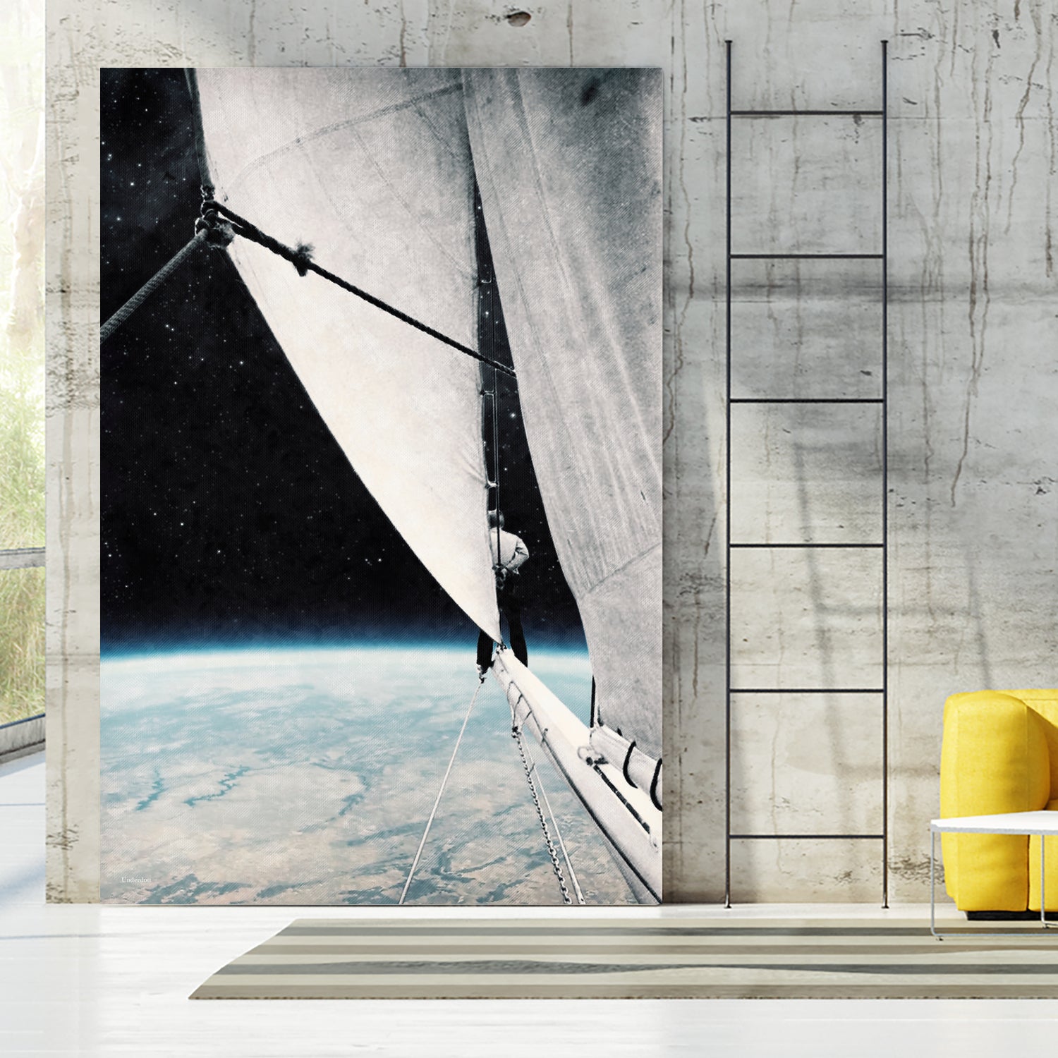 Sailing in space ... by Menelaos Trompoukis on GIANT ART - black digital painting