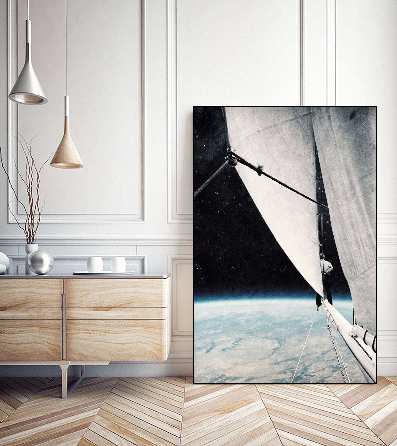 Sailing in space ... by Menelaos Trompoukis on GIANT ART - black digital painting