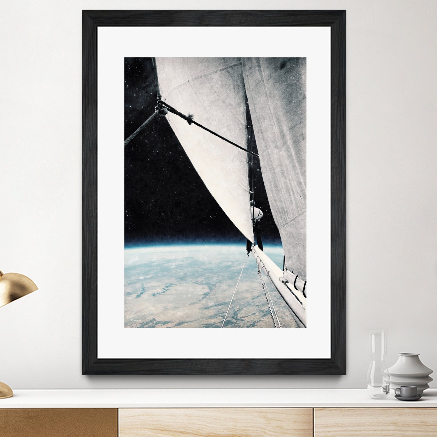 Sailing in space ... by Menelaos Trompoukis on GIANT ART - black digital painting