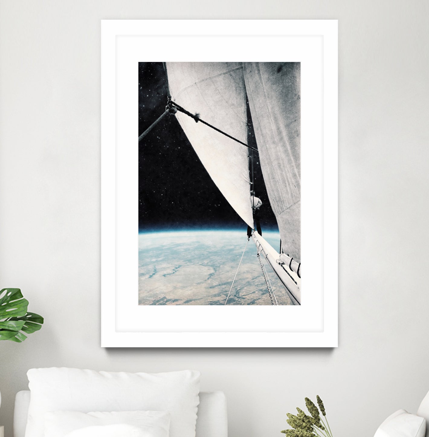 Sailing in space ... by Menelaos Trompoukis on GIANT ART - black digital painting