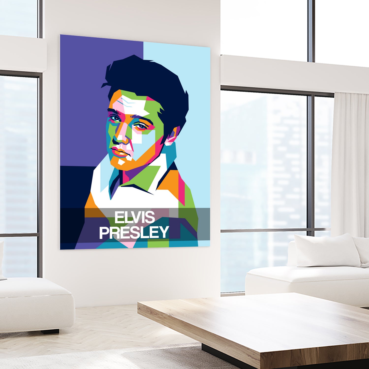 Elvis Presley by Art Style on GIANT ART - white digital drawing