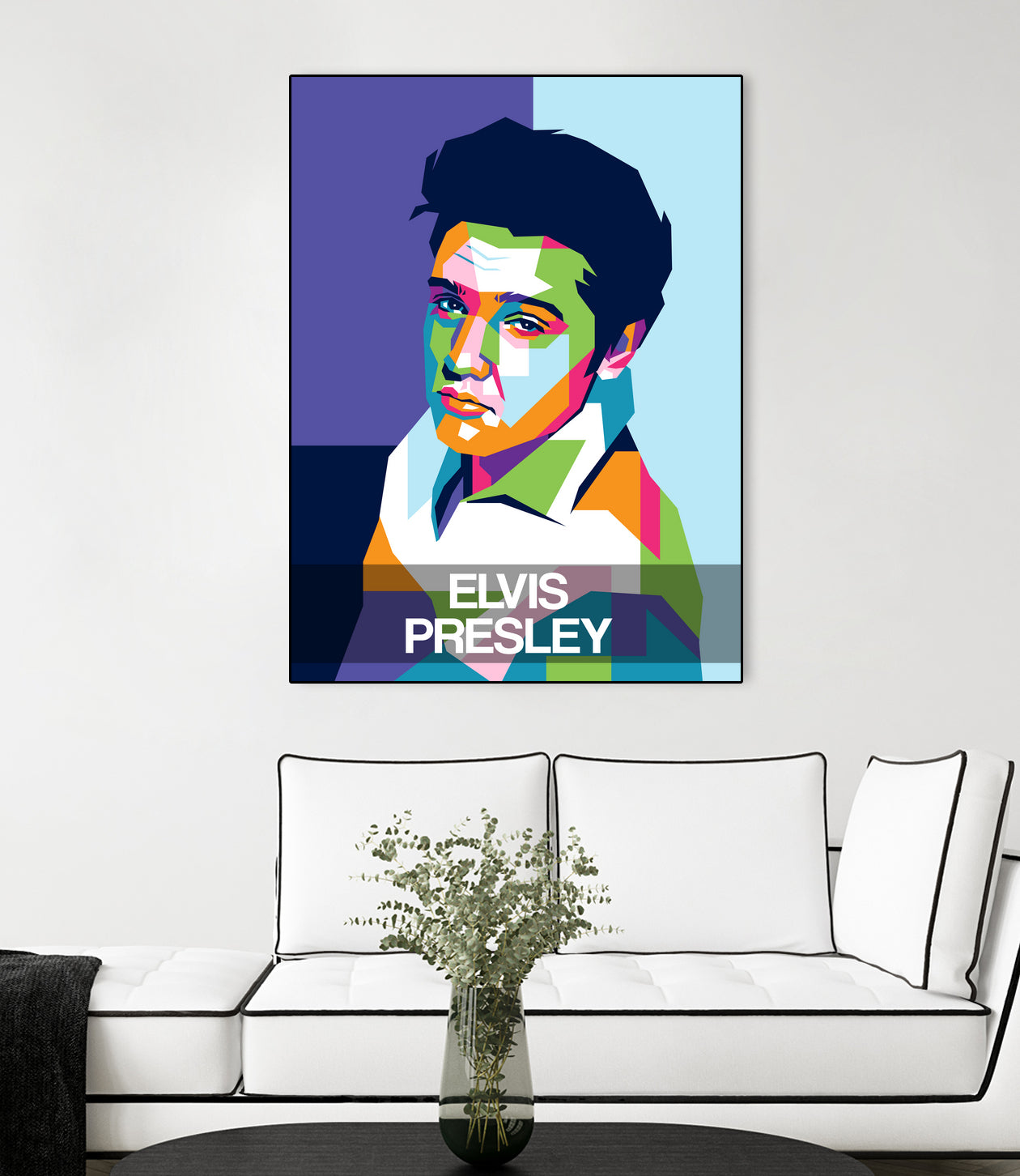 Elvis Presley by Art Style on GIANT ART - white digital drawing