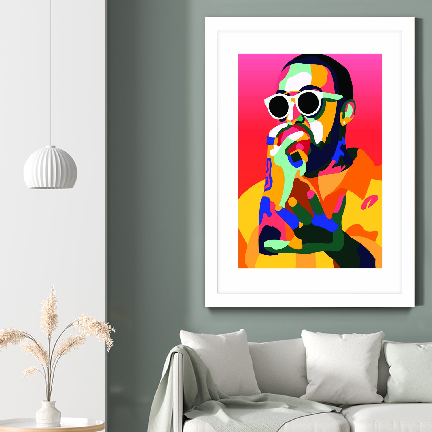 Mac Miller Inspired Pop-art Tribute Music Poster, Wall Art by kim huynh on GIANT ART - red digital painting