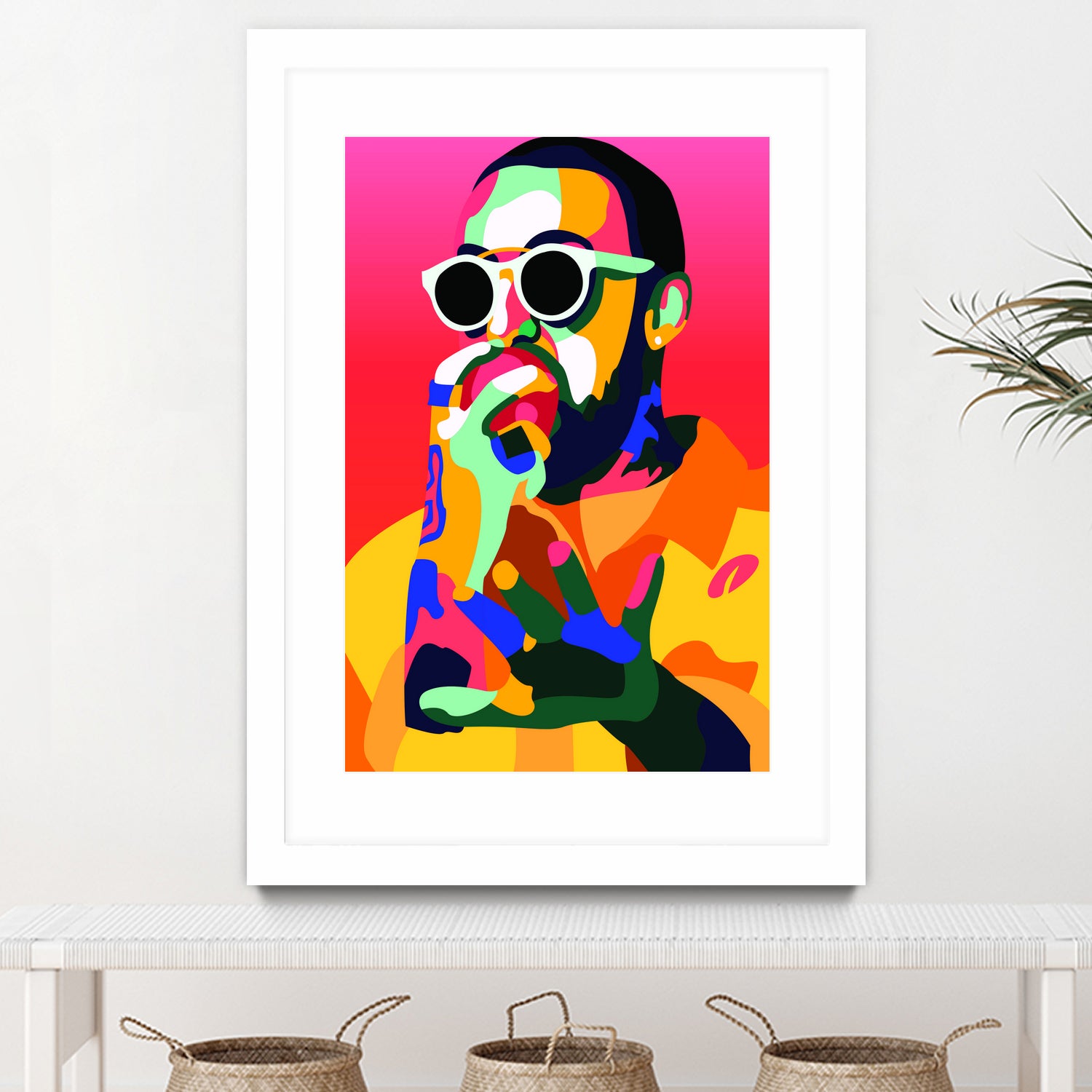 Mac Miller Inspired Pop-art Tribute Music Poster, Wall Art by kim huynh on GIANT ART - red digital painting