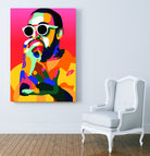 Mac Miller Inspired Pop-art Tribute Music Poster, Wall Art by kim huynh on GIANT ART - red digital painting