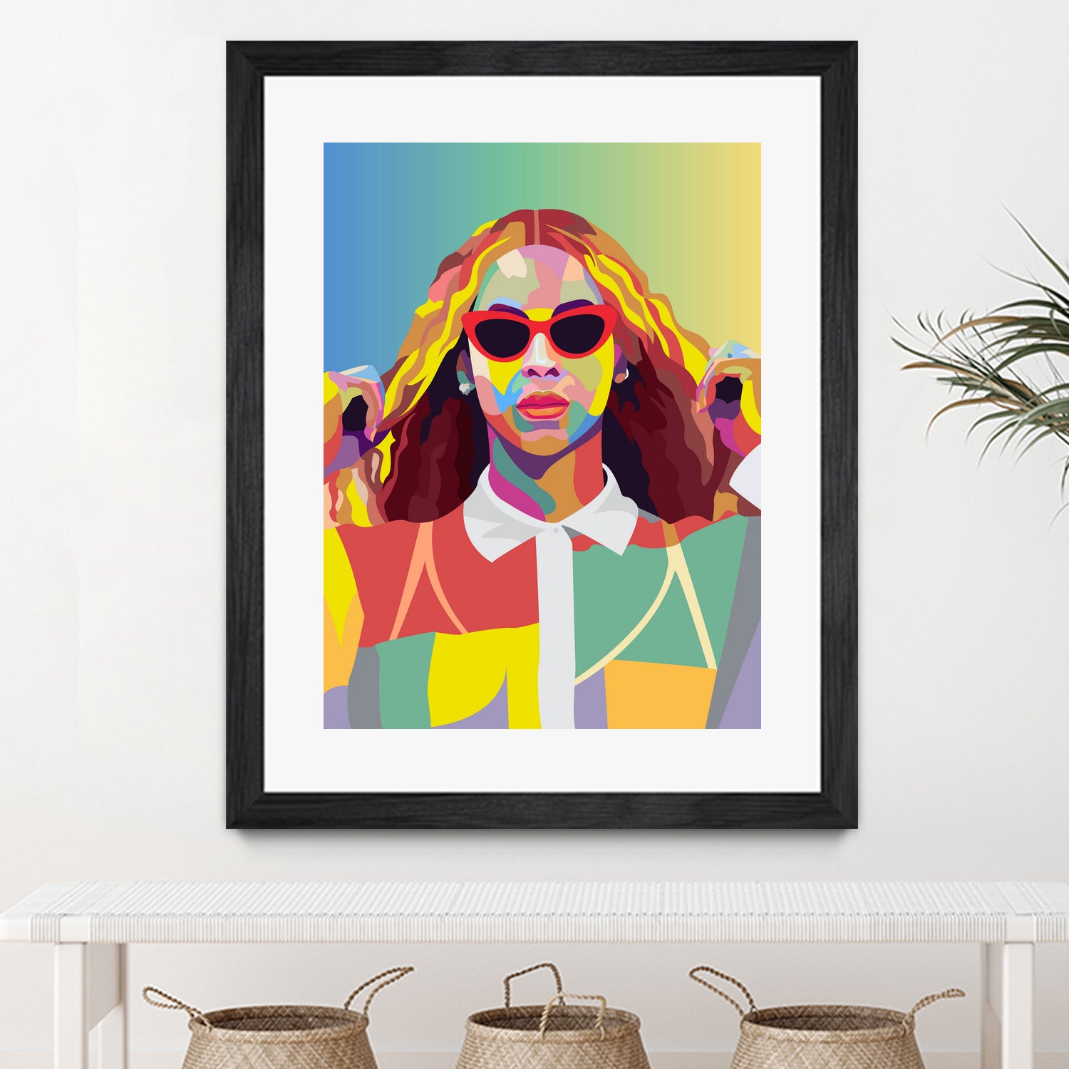 Beyonce Music Poster Art Print, Pop Art, Music Icon Wall Art by kim huynh on GIANT ART - fuchsia digital painting