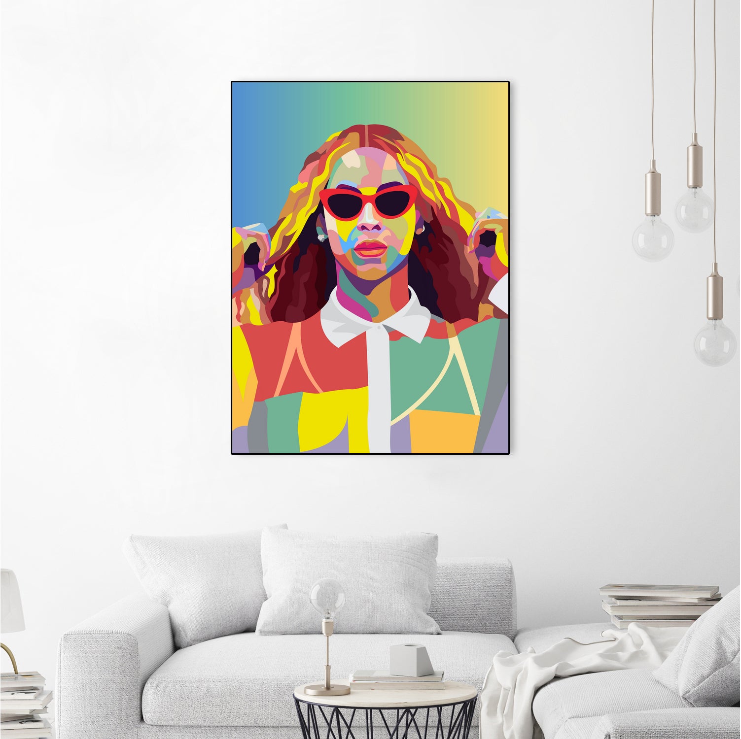 Beyonce Music Poster Art Print, Pop Art, Music Icon Wall Art by kim huynh on GIANT ART - fuchsia digital painting