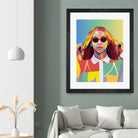 Beyonce Music Poster Art Print, Pop Art, Music Icon Wall Art by kim huynh on GIANT ART - fuchsia digital painting