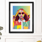 Beyonce Music Poster Art Print, Pop Art, Music Icon Wall Art by kim huynh on GIANT ART - fuchsia digital painting