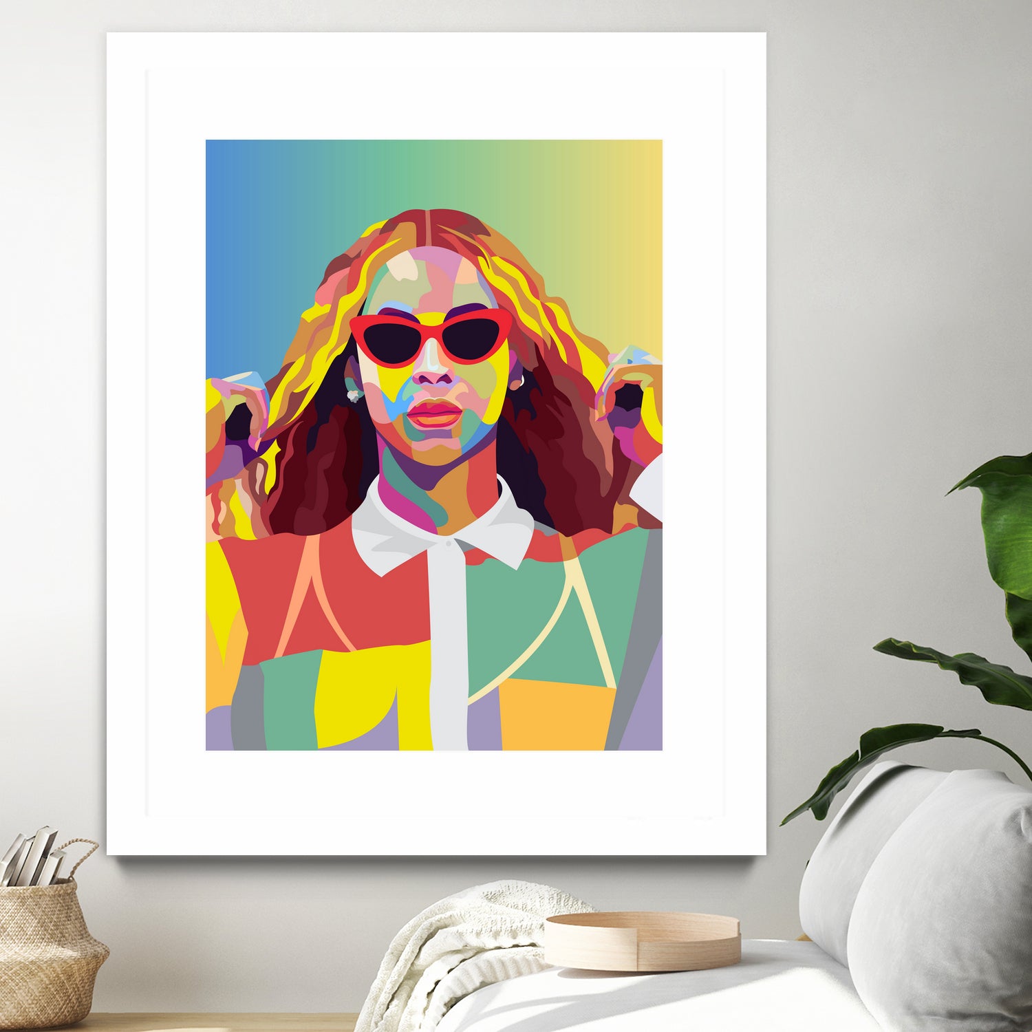 Beyonce Music Poster Art Print, Pop Art, Music Icon Wall Art by kim huynh on GIANT ART - fuchsia digital painting