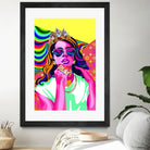 Lana del Rey Poster, Pop Art Wall Art by kim huynh on GIANT ART - orange digital painting