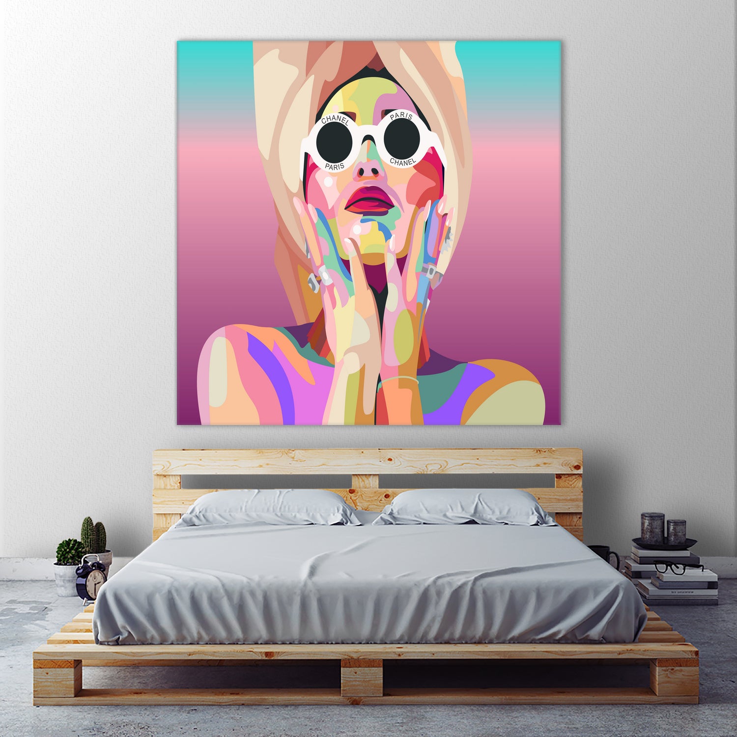 Ariana Grande Pop-Art Wall Decor Music Poster by kim huynh on GIANT ART - pink digital painting