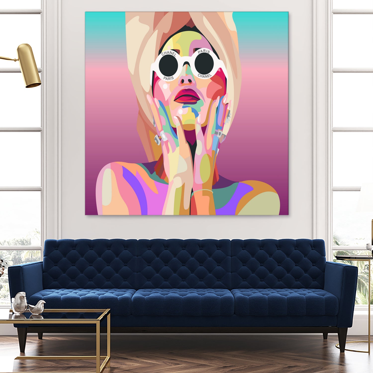 Ariana Grande Pop-Art Wall Decor Music Poster by kim huynh on GIANT ART - pink digital painting