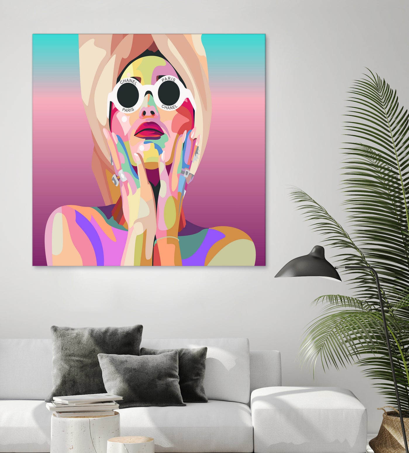 Ariana Grande Pop-Art Wall Decor Music Poster by kim huynh on GIANT ART - pink digital painting