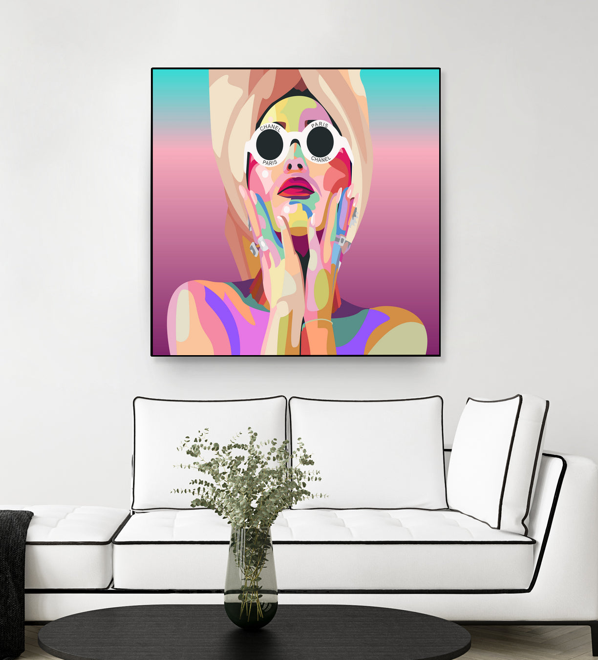 Ariana Grande Pop-Art Wall Decor Music Poster by kim huynh on GIANT ART - pink digital painting