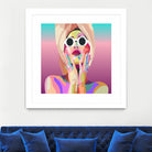 Ariana Grande Pop-Art Wall Decor Music Poster by kim huynh on GIANT ART - pink digital painting