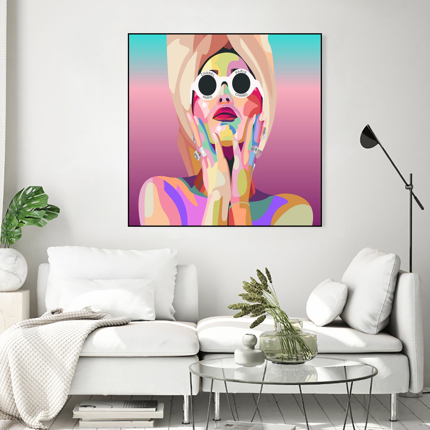 Ariana Grande Pop-Art Wall Decor Music Poster by kim huynh on GIANT ART - pink digital painting