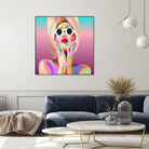 Ariana Grande Pop-Art Wall Decor Music Poster by kim huynh on GIANT ART - pink digital painting