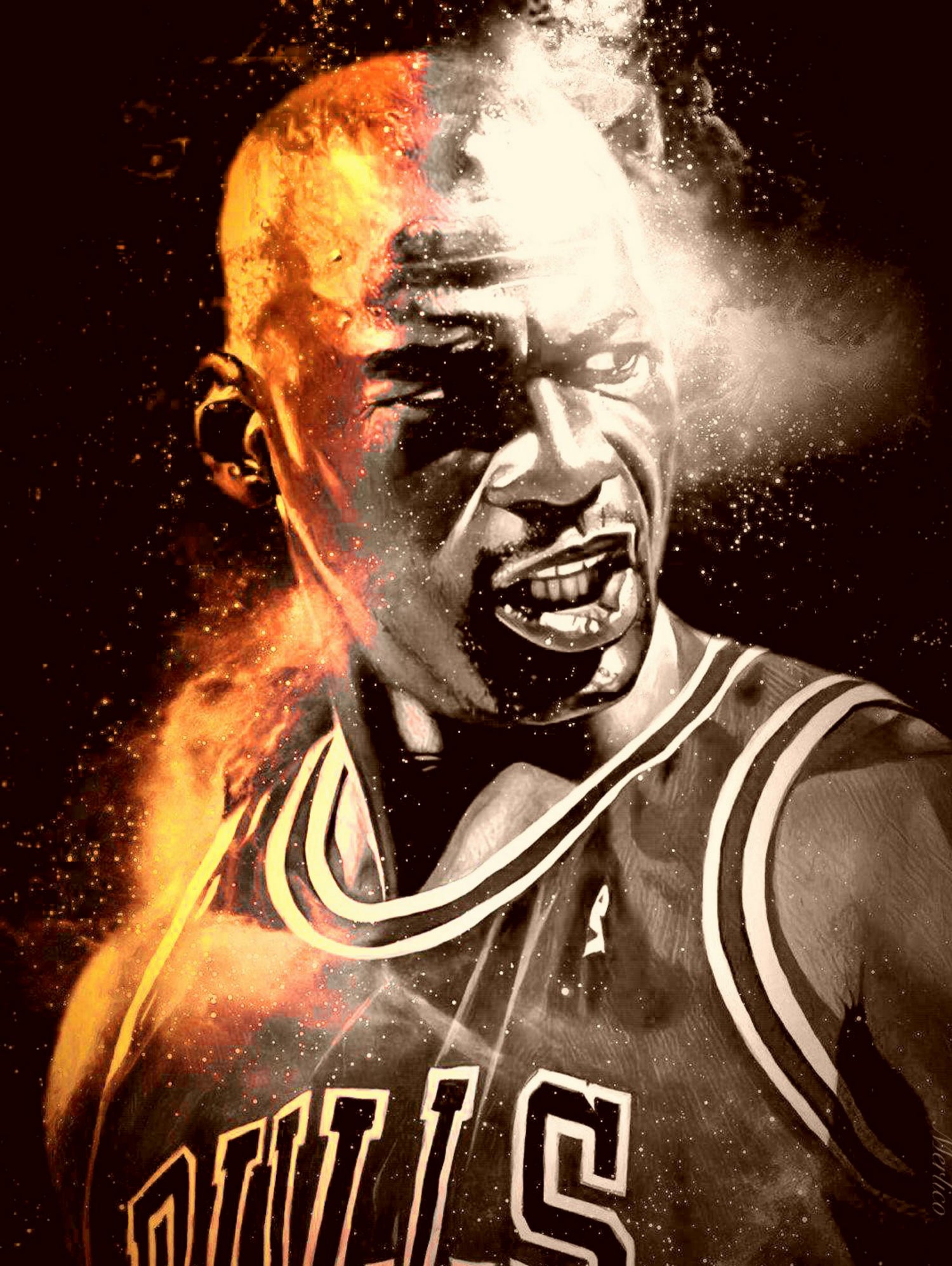 Michael Jordan by erjas saga on GIANT ART - black digital painting