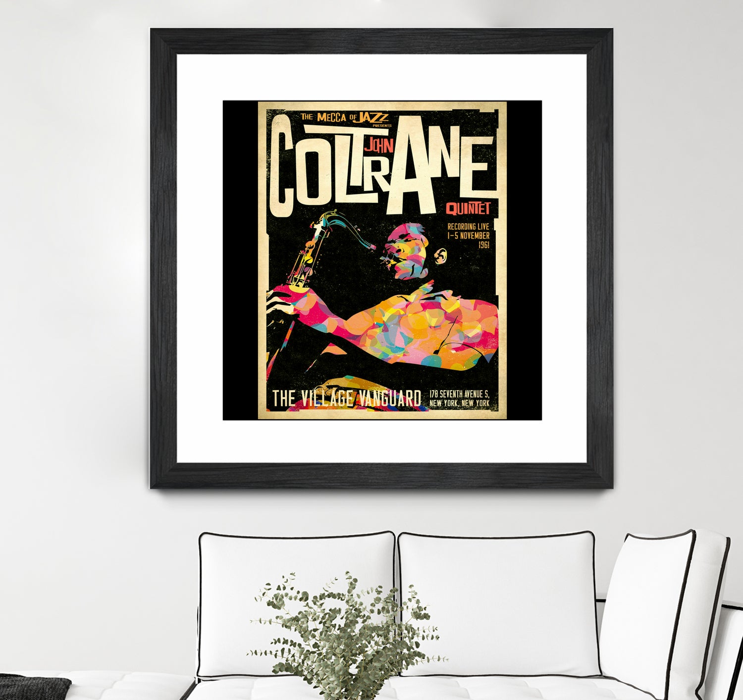 John Coltrane Retro Style by Michael Anna on GIANT ART - white digital painting