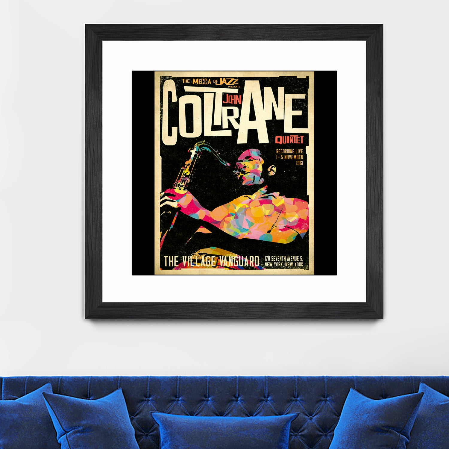 John Coltrane Retro Style by Michael Anna on GIANT ART - white digital painting