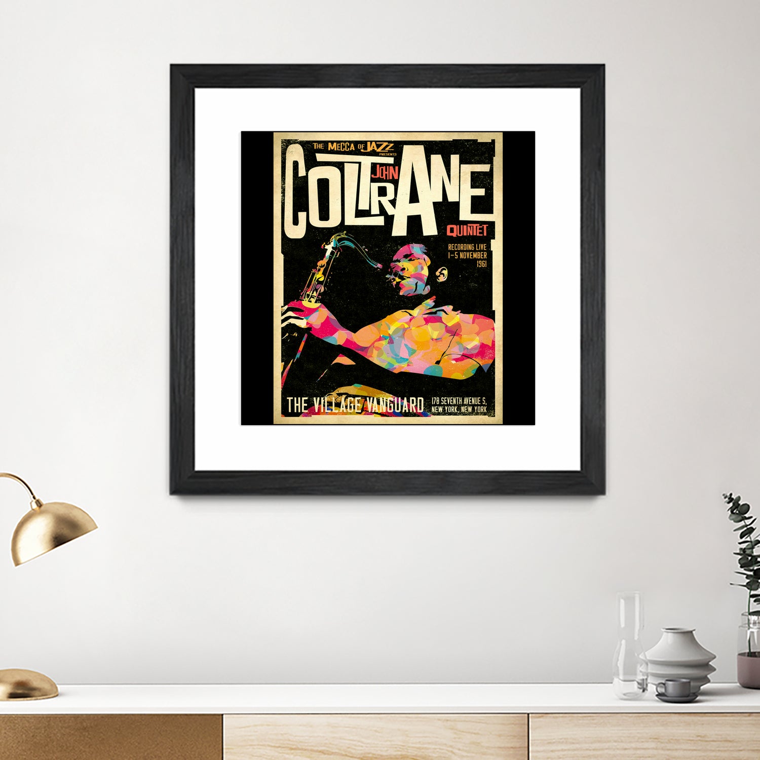 John Coltrane Retro Style by Michael Anna on GIANT ART - white digital painting