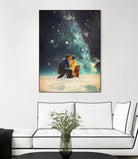 I'll Take you to the Stars for a second Date by Frank Moth on GIANT ART - black digital painting