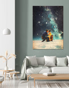 I'll Take you to the Stars for a second Date by Frank Moth on GIANT ART - black digital painting