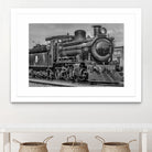 Steam Locomotive, Montevideo, Uruguay by Daniel Ferreira-Leites on GIANT ART - black photo manipulation