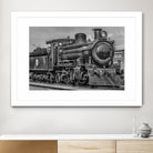 Steam Locomotive, Montevideo, Uruguay by Daniel Ferreira-Leites on GIANT ART - black photo manipulation