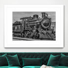 Steam Locomotive, Montevideo, Uruguay by Daniel Ferreira-Leites on GIANT ART - black photo manipulation