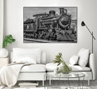 Steam Locomotive, Montevideo, Uruguay by Daniel Ferreira-Leites on GIANT ART - black photo manipulation